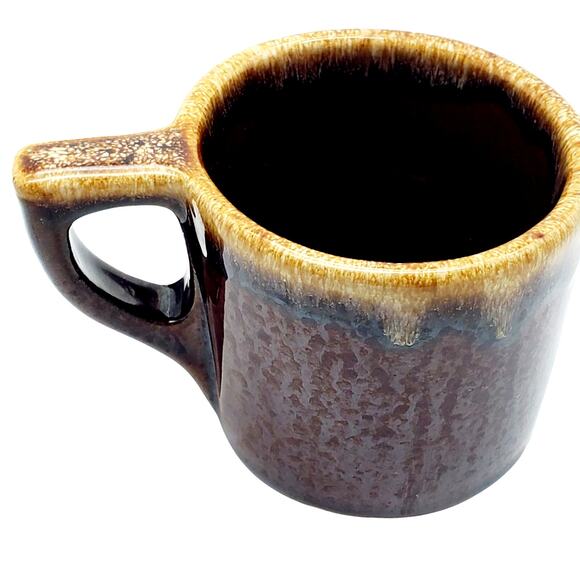 2 Western Stoneware Mug Farmers Mutual Insurance Iowa Brown Drip Glaze Coffee - Picture 11 of 11